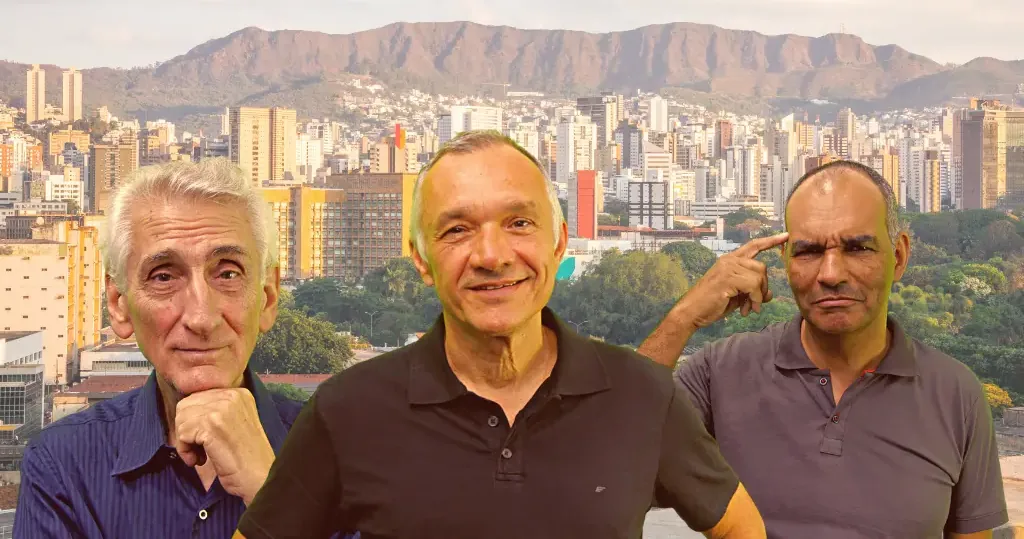 Skyline de Belo Horizonte com a equipe da pesquisa